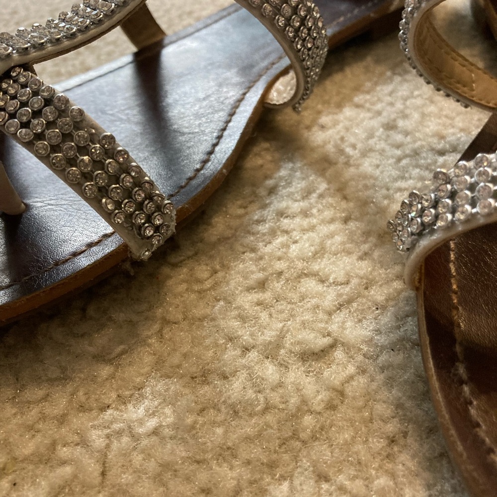 Jessica Simpson Sparkle Sandals Size 8 - Picture 6 of 6